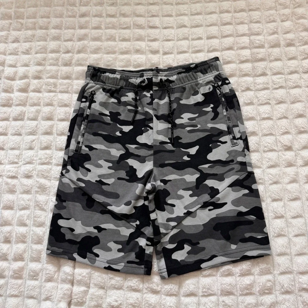 New GAP Boys XL 12 LOT of Three Athletic Shorts Gray Camo Yellow